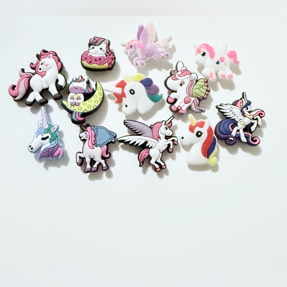12 Unicorn Croc Charms Jibbit Shoe Charm Disney Croc Charms